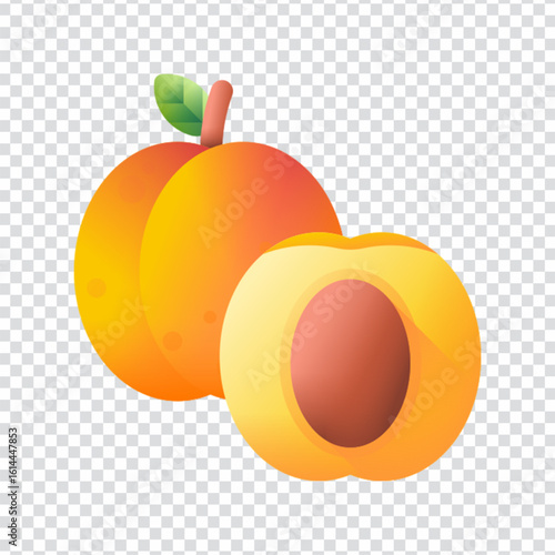 Apricot Fruit Icon