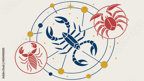 Astrology zodiac signs cancer scorpio horoscope constellation astrological sign zodiacal light esoteric symbol