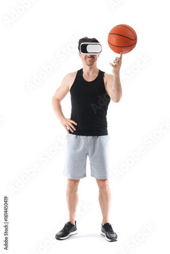 Sporty young man in VR glas...