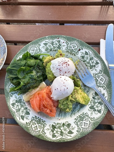easter table setting with eggs