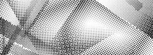 Rough grunge scratch halftone texture. Distressed dirty paint background. Scuff ragged vector backdrop. Damaged glitch pixel overlay. Dotted wallpaper for banner, poster, magazine, brochure, flyer