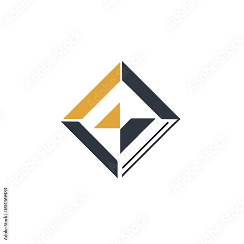 Free Download Abstract vector logo design for a company featuring an origami paper bird symbol - GFXLoad
