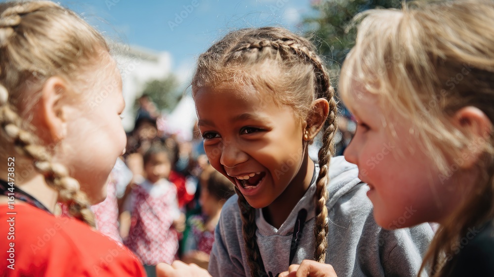 Picture of children having fun at a school event Picture of children having fun at a school event
