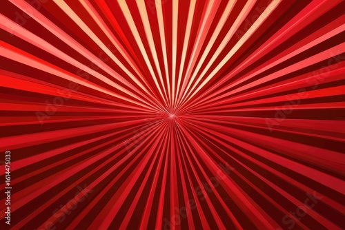 Radiating red lines converging to a central point