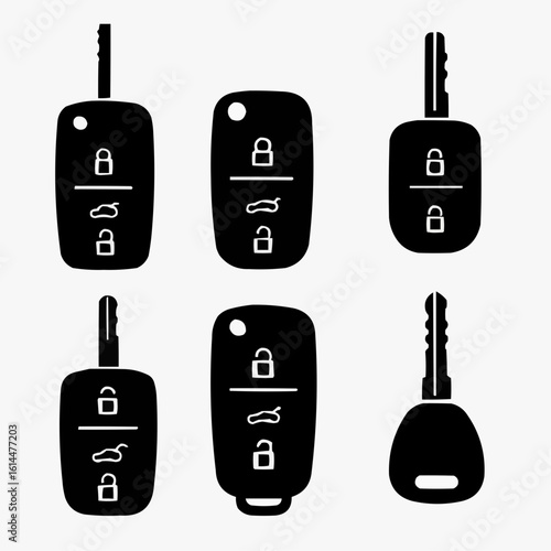 set of vector icons of electric plug