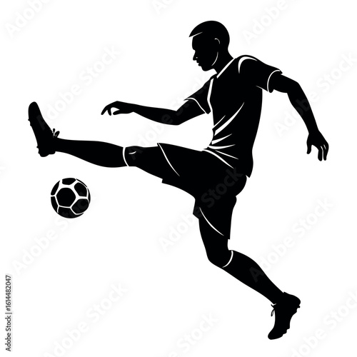 realistic-silhouette-of-a-football-player-kicking-.eps