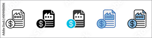 Liquidation Icon Pack Multistyle Illustration