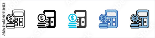 Budget Icon Pack Multistyle Illustration