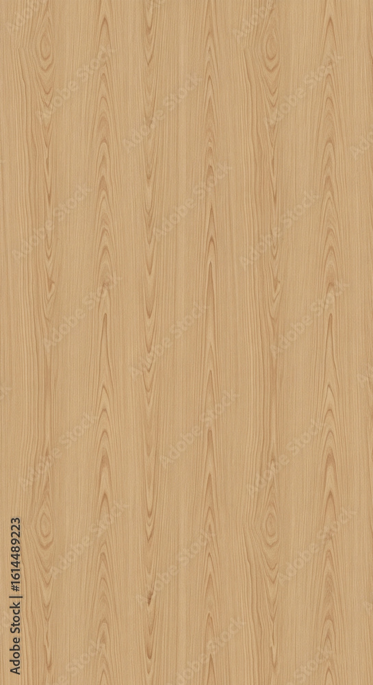 Fototapeta premium 8K Seamless Light Birch Wood Texture - Smooth Vertical Grain with Soft Warm Tones (9:16 Aspect Ratio).