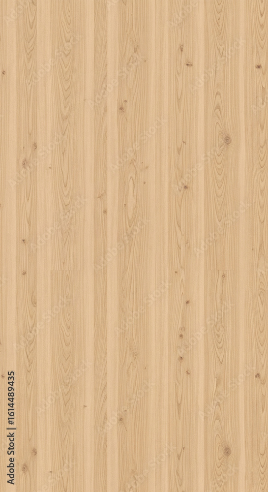 Naklejka premium 8K Seamless Light Birch Wood Texture - Smooth Vertical Grain with Soft Warm Tones (9:16 Aspect Ratio).
