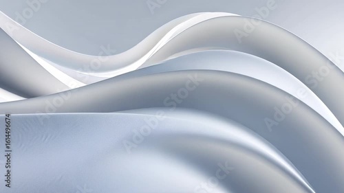 Wallpaper Mural Elegant and Serene Modern Abstract Design Smooth, Flowing Curves in Blue and White Create Calming Aesthetic with Sophisticated Minimalism Torontodigital.ca