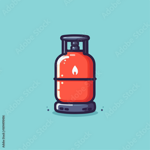 gas cylinder vector illustration