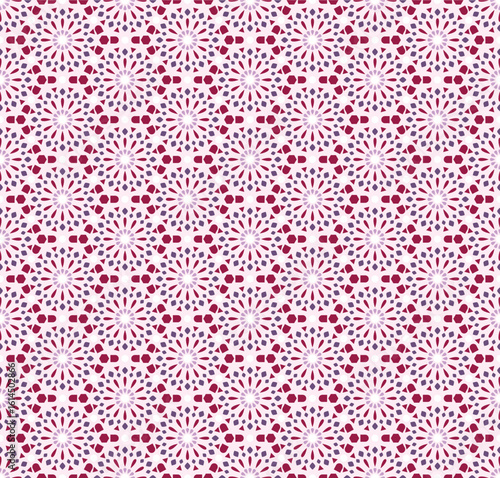 Tile Pattern Classic Geometric Pink