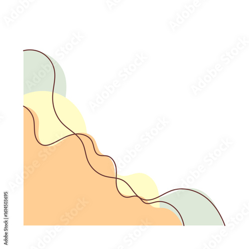 Abstract Wavy Blob Shape