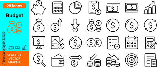 Affordable Construction Equipment Vector Icon Set — Flat Editable Icons of Budget Tools, Crane, Bulldozer, Excavator, Dump Truck, Perfect for Industrial & Engineering Design Use

