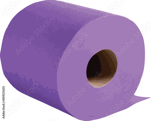  purple toilet paper roll vector illustration	