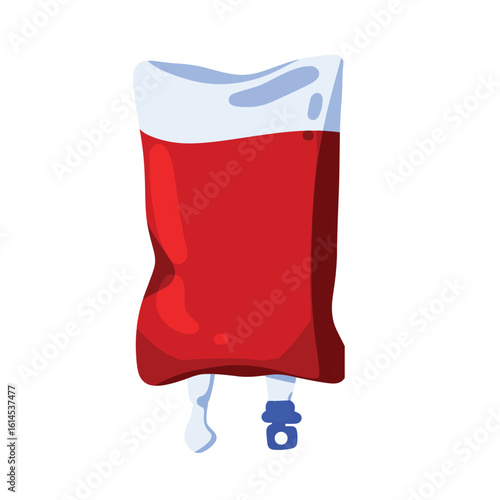 Blood Bag Medical Donation and Transfusion Supply Medical Blood Bag with Red Liquid for Transfusion