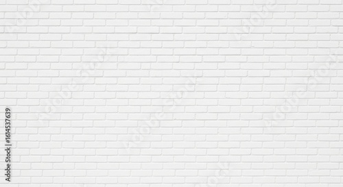Wallpaper Mural Clean White Brick Wall Texture Background with Subtle Shadows and Even Lighting Torontodigital.ca