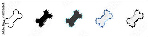 Bone Icon Pack Mulstistyle Illustration