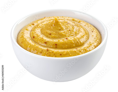 honey mustard sauce in bowl isolated on transparent png