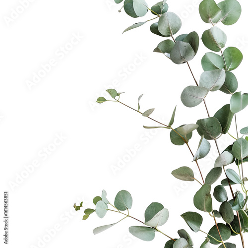 Close-up eucalyptus sprigs