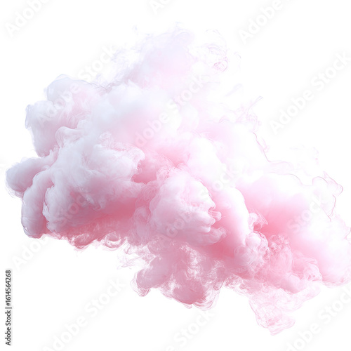 Fluffy pink cloud graphic