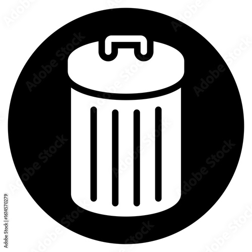 trash glyph icon