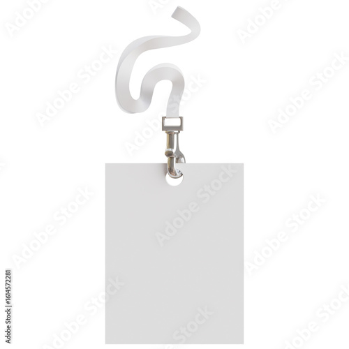 Blank White ID Card