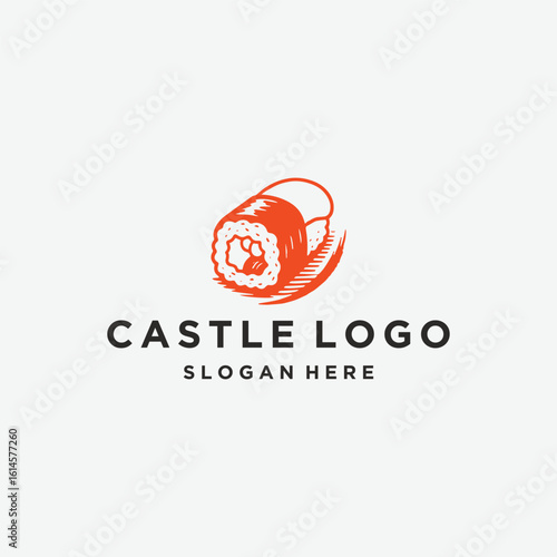 Japan Cuisine, Japanese Sushi Seafood logo design inspiration