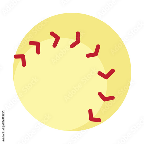 Baseball Vector Flat Icon Design