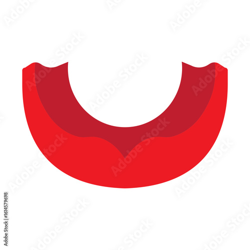 Mouth Guard Vector Flat Icon Design