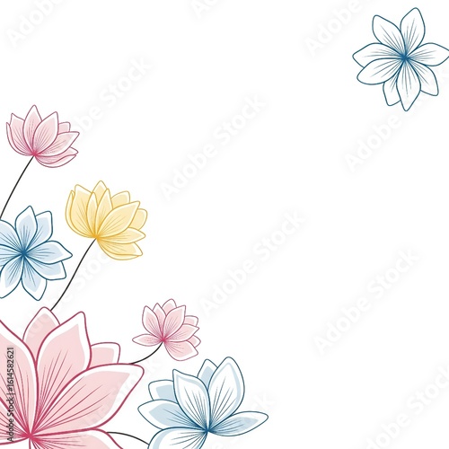 Flower background illustration