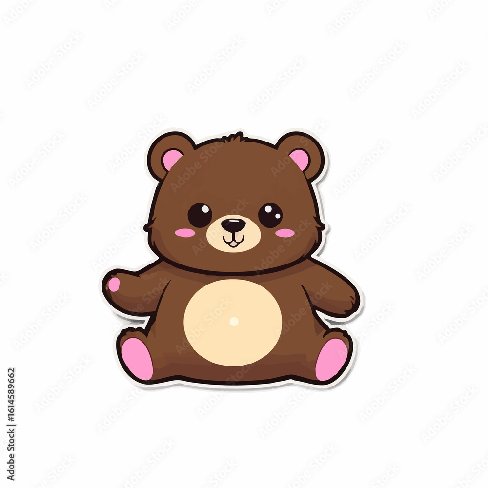 Obraz premium Adorable bear-16.jpg Illustration