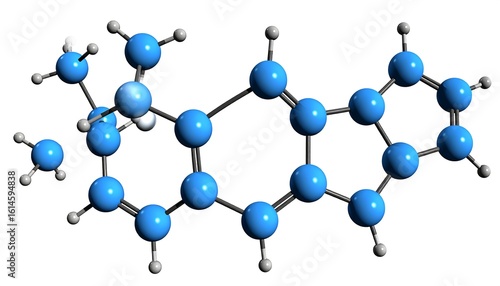 3D chemical structure of a molecule (2)