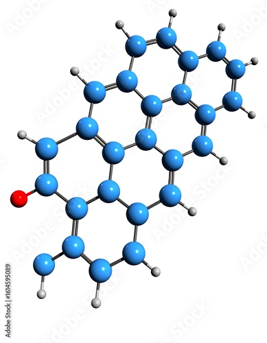 3D chemical structure of a molecule (4)