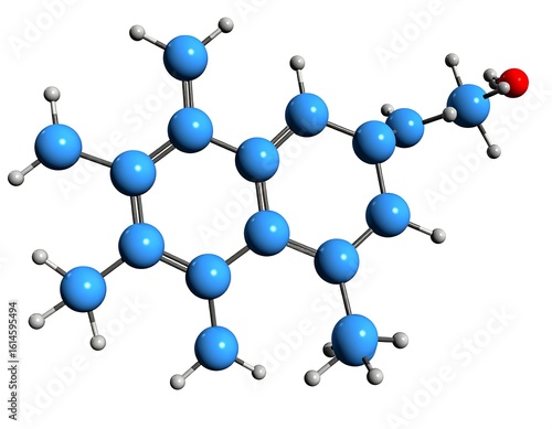 3D chemical structure of a molecule