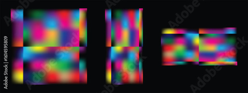Wallpaper Mural Vibrant Abstract Pattern with Intersecting Squares. Torontodigital.ca