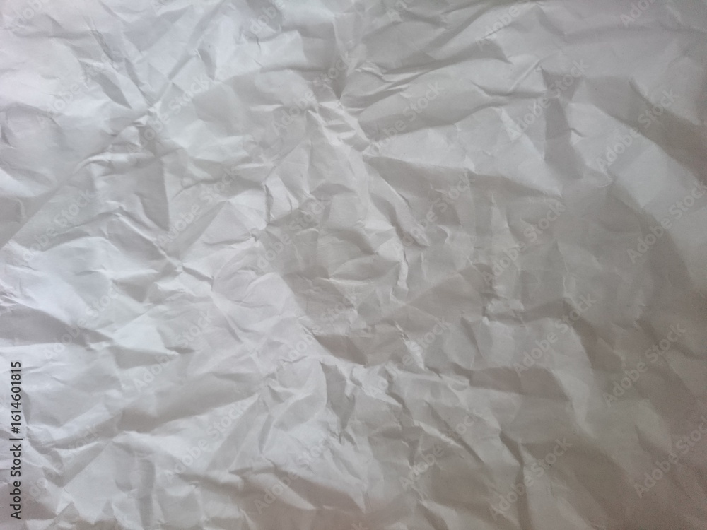 Fototapeta premium old wrinkled paper texture white color vintage