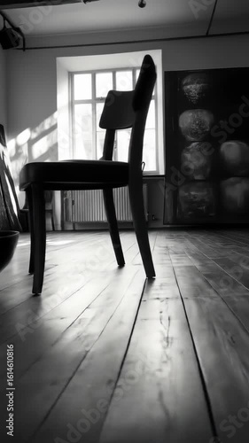 Wallpaper Mural Empty room, minimalist design, sunlight streams through large window Torontodigital.ca