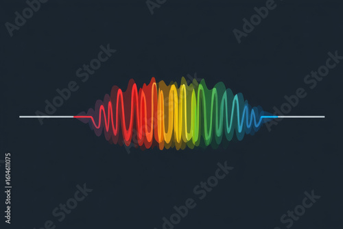 Electromagnetic spectrum waves are radiant with color energy and enthusiasm