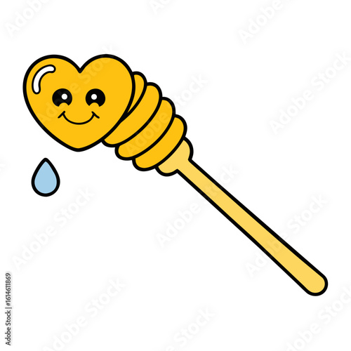 honey dripping from a honey dipper