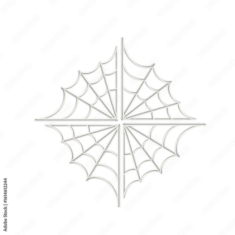 Intricate White Spiderweb Design on Black Background Intricate White Spiderweb Design on Black Background