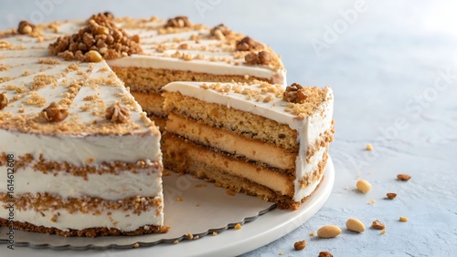 Kyivski tort classic Ukrainian hazelnut meringue cake