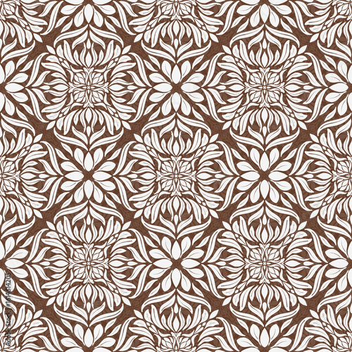 White flowers on brown background