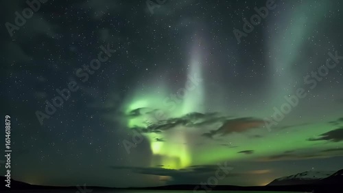 Wallpaper Mural Aurora borealis night sky Torontodigital.ca