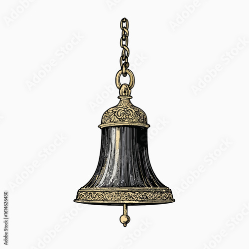 antique brass bell