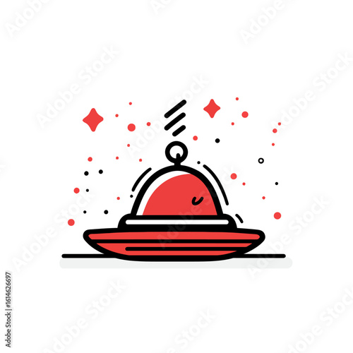 vector illustration of a callbell 