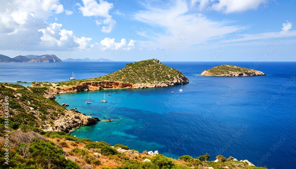 Fototapeta premium Coastal landscape with islands