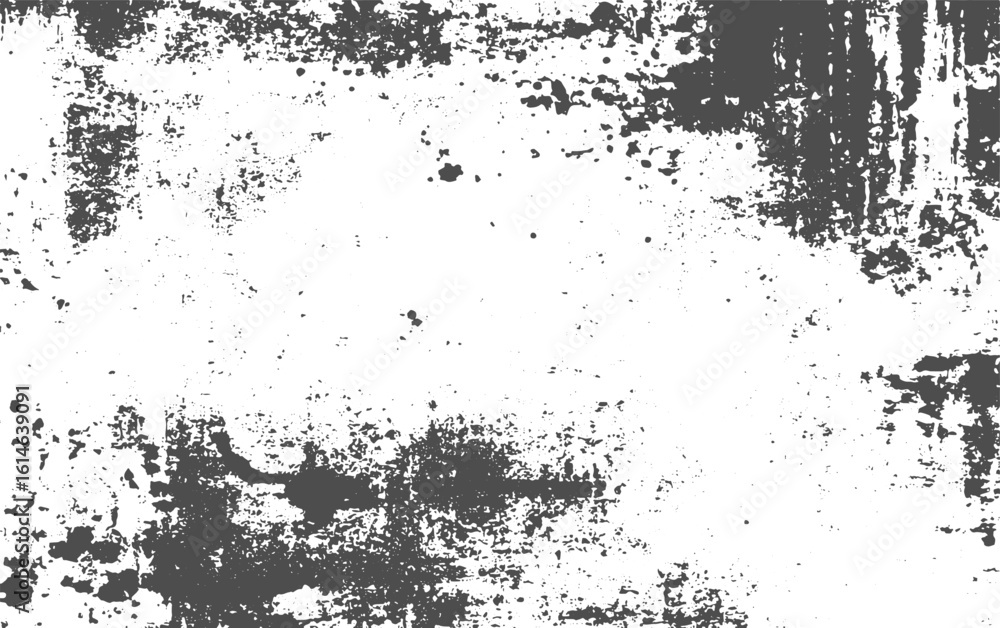 Fototapeta premium Vintage blurred scratched grunge on isolated, overlays. Stock vector illustration. Rough black and white texture vector. Distressed overlay texture. transparent background.