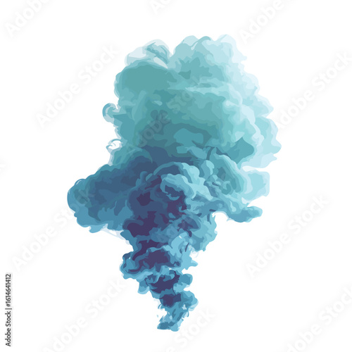 smoke isolated in White Background, smoke vector, Flat lay vector illustration